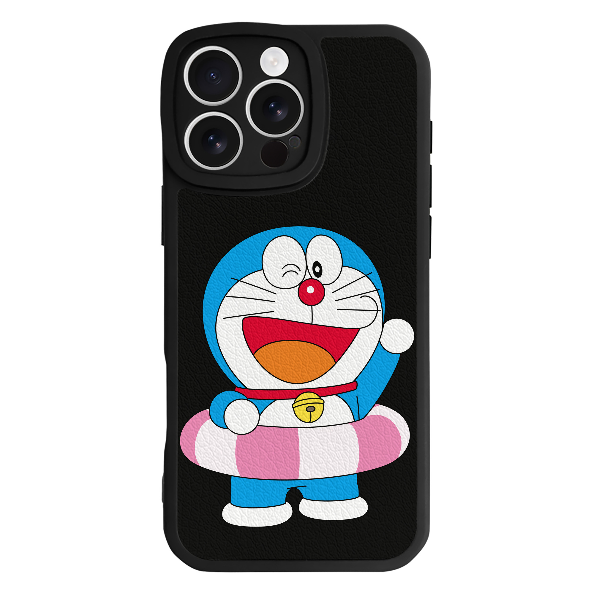 （画像用） ドラえもん Doraemon 【iPhone 16シリーズ対応】シリコンスマホケース（レザー調） 材質：シリコン